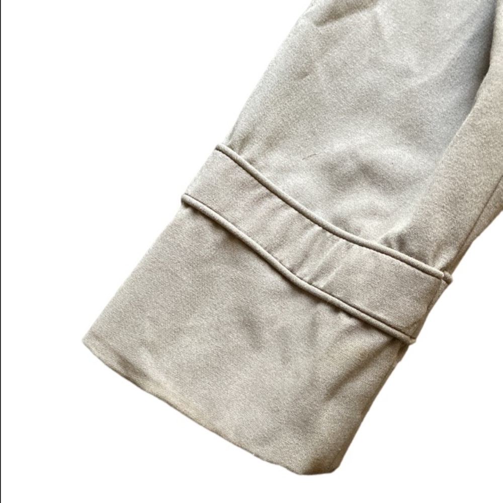 LARRY LEVINE Stretch Short Trench Jacket Sz 12 - Picture 4 of 5
